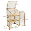 Mini Wooden Cold Frame Greenhouse Outdoor 3-Tier Raised Flower Planter Shelf