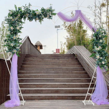 Wedding Heart Shaped Archway Backdrop Stand Metal Arch Frame Flower Balloon Rack