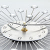33cm Living Room Diamante Beaded Crystals Jeweled Sunburst Wall Clock Home Decor