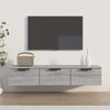 Wall Cabinet Floating TV Unit Media Cabinet Storage Engineered Wood