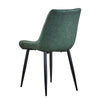 2x Green Dining Chairs Faux Leather/ PU Restaurant Dining Room Furniture Chair