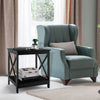 2-tier Side Table Modern End Table Coffee Table X-shape Nightstand Display Shelf