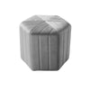 Velvet Padded Stool Dressing Vanity Seat Hexagon Pouffe Footstool Home Furniture