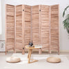 6 Panels Folding Room Divider Wooden Wall Privacy Screen Protector Home Office