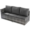 7 Seater Rattan Garden Patio Corner Sofa Set with Side Storage and Cushions QR