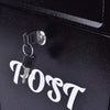 Exlarge Lockable Mailbox Post Letter Box Newspaper Holder Stainless Wall Mounted