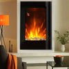 Wall Mounted Electric Fireplace Pebble LED Flame Space Heater Warmer 1000/2000W