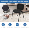 5 Pcs Modern Conference Chair Reception Side Chair Ergonomic Lumbar Support