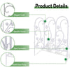5PCS White Garden Fencing Panel Vegetable Flower Lawn Picket Borders Pet Barrier