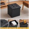 38*38*38cm Folding Ottoman Storage Box Seat Stool Chair Footstool Bench Chair
