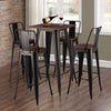 Industrial Bistro Breakfast Bar Table Stools Kitchen Tolix High Table Barstool