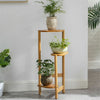 Simplicity Bamboo Plant Stand 3 Tier Corner Plant Display Shelves Garden Outdoor