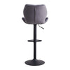 2 Pcs Bar Stools Bar Chair Breakfast Stools Kitchen Leather Adjustable Swivel