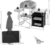 Camping Table Kitchen Unit Folding Storage Outdoor Cook Station W/ Bag
