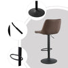 2 Faux Leather Bar Stools Breakfast Stools Gas Lift Swivel CLIPOP New Brown Grey