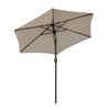 2/2.5/2.7/3M Patio Parasol Sunshade Garden Umbrella Outdoor Canopy Tilt Crank