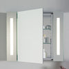 Illuminated LED Bathroom Mirror Cabinet With Sensor Shaver Socket Demister Pads