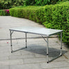 4FT Folding Table Portable Aluminium Camping Picnic Garden Dinner Serving Desks