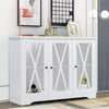 White Cabinet Sideboard Modern Cupboard Wood Furniture Unit Storage 3 Doors Home