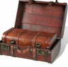 Retro Wooden Treasure Chest Vintage Storage Box Trunk Coffee Table Lockable UK