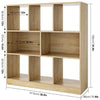 8 Cube Oak Wooden Bookcase Shelving Display Shelves Storage Unit Wood Shelf