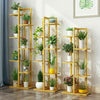 Multi-tier Vertically Bamboo Plant Stand Garden Corner Flower Shelf Rack Unit