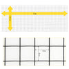 15M X 61CM Hardware Cloth 16 Gauge Black Vinyl Coated Welded Wire Mesh 4CM Grid