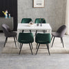 2/4 X Dining Chairs Velvet Set Padded Seat Metal Leg Kitchen Chair Home Office