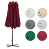 Extra Large 4.6M Garden Parasol Patio Umbrella Double Side Sunshade Sofa Outdoor
