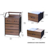 1/2/3/4/5 Drawers Fabric Chest of Drawers Cabinet Storage Unit Bedside Table UK