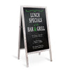 Wooden Folding A-Frame Chalkboard Pavement Sandwich Sign for Cafe Teaching Xmas