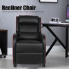 Gaming Recliner Chair Cinema Armchair PU Leather Manual Recline Single Sofa