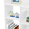 White Bookcase Shelving Display Shelves Storage Unit Organizer Wood Shelf