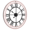 40/60cm Large Roman Numerals Home Garden Wall Clock Metal Big Giant Open Face