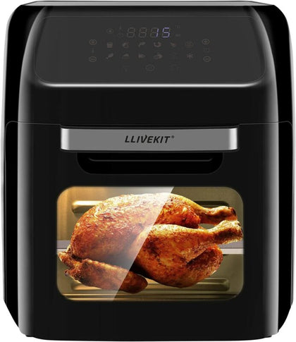 Digital Air Fryer 12L Low Fat Kitchen Healthy Cooking Oven Oil Free Timer 1800W