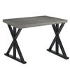 2x Asterisk Shape Table Legs Black Metal Feet 70cm Furniture Stand Support Base