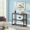 Console Table Sofa Table with Storage Shelves 3-Tier Industrial Entrance Table