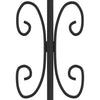 Fence Gate with Spear Black 406x151 -coated Steel R5U4