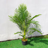 Summer Artificial Palm Tree in Pot Fake Tropical Green Plant IndoorOutdoor Decor