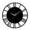 Round 30cm Kitchen Living Room Wall Clock Roman Numeral Skeleton Home Office