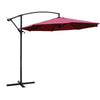 3M Banana Parasol Cantilever Umbrella Sun Shade Canopy Garden Outdoor w/ Base UK