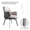 360° Rotating Office Accent Fabric Chairs w/ Steel Leg Home Living Computer Seat