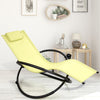 Orbital Lounger Outdoor Patio Rocking Chair Folding Zero-Gravity Rocker W/Pillow