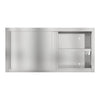 Commercial Stainless Steel Wall Cabinet Hanging Cabinet Sliding Doors Cupboard