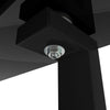 Rectangle Black Glass Coffee Table Clear Coffee Table Living Room Furniture MA