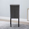 2/4/6x Fabric Button Tufted Dining Chairs Upholstered Kitchen Dining Room Grey