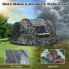 3-4 Man Pop up Camping Tent Hiking Outdoor Tent 2 window 2 door floor Waterproof