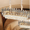 3-Tier Stunning Clear Crystal Chandeliers Lights Hanging Ceiling Lamp Art Drop