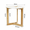 Coffee Table Marble Side Table MDF End Table Bedside Unit Lamp Telephone Stand