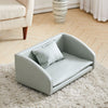 Pet Sofa Couch Cat Dog Sleeping Bed Faux Leather Padded Lounger Relaxing Sofa